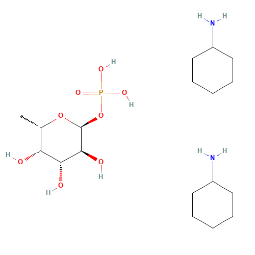cyclohexanamine;[(2S,3S,4R,5S,6S)-3,4,5-trihydroxy-6-methyloxan-2-yl] dihydrogen phosphate (CAS: 24333-03-7) - Related Chemical Product