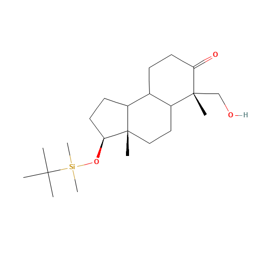 (3S,3aS,6S)-3-[tert-butyl(dimethyl)silyl]oxy-6-(hydroxymethyl)-3a,6-dimethyl-1,2,3,4,5,5a,8,9,9a,9b-decahydrocyclopenta[a]naphthalen-7-one (CAS: 327048-93-1) - Related Chemical Product