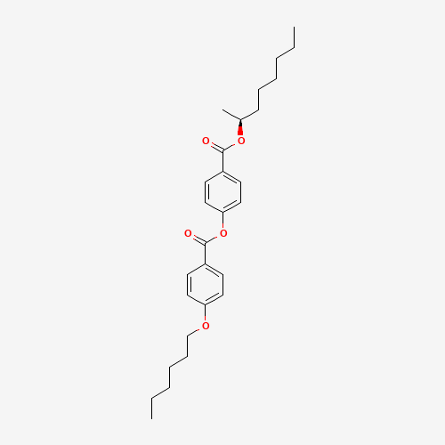 [4-[(2S)-octan-2-yl]oxycarbonylphenyl] 4-hexoxybenzoate (CAS: 87321-20-8) - Chemical Structure and Molecular Formula 
