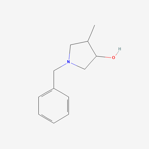 (3S,4R)-1-benzyl-4-methylpyrrolidin-3-ol (CAS: 137172-65-7) - Chemical Structure and Molecular Formula 