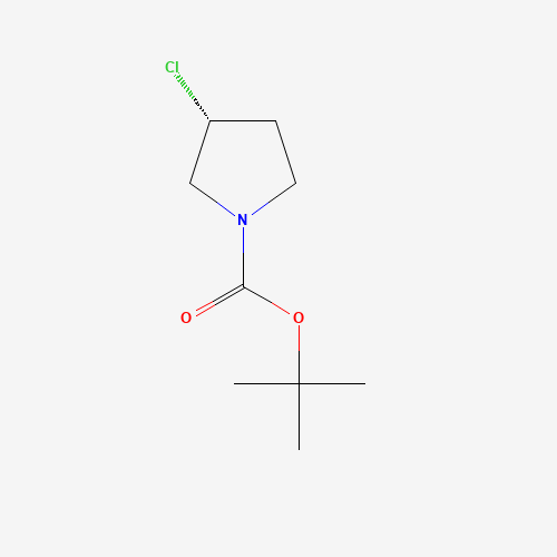 tert-butyl (3R)-3-chloropyrrolidine-1-carboxylate chemical structure tert-butyl (3R)-3-chloropyrrolidine-1-carboxylate (CAS: 1289585-27-8) - Chemical Structure and Molecular Formula