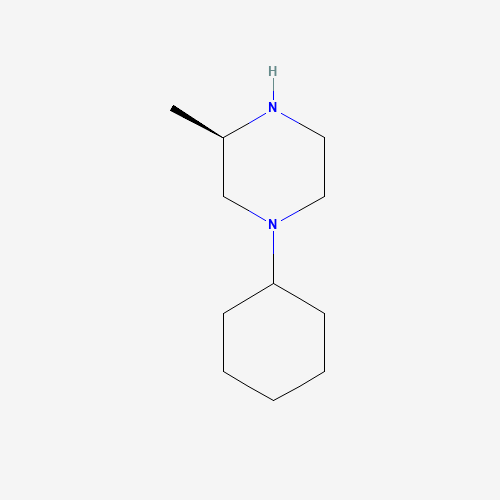 (3R)-1-cyclohexyl-3-methylpiperazine (CAS: 182141-99-7) - Chemical Structure and Molecular Formula 
