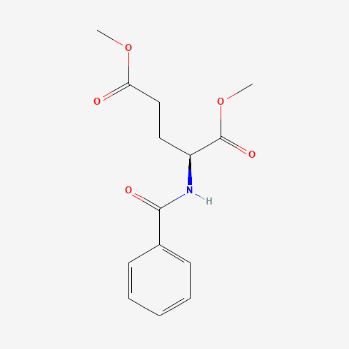 dimethyl (2S)-2-benzamidopentanedioate (CAS: 86555-46-6) - Chemical Structure and Molecular Formula 