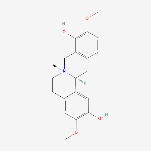(7S,13aS)-3,10-dimethoxy-7-methyl-6,8,13,13a-tetrahydro-5H-isoquinolino[2,1-b]isoquinolin-7-ium-2,9-diol (CAS: 18556-27-9) - Related Chemical Product