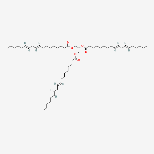 2,3-bis[[(9E,12E)-octadeca-9,12-dienoyl]oxy]propyl (9E,12E)-octadeca-9,12-dienoate (CAS: 5188-25-0) - Related Chemical Product