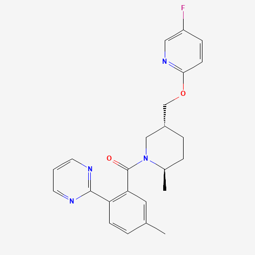 [(2R,5R)-5-[(5-fluoropyridin-2-yl)oxymethyl]-2-methylpiperidin-1-yl]-(5-methyl-2-pyrimidin-2-ylphenyl)methanone (CAS: 1088991-73-4) - Related Chemical Product
