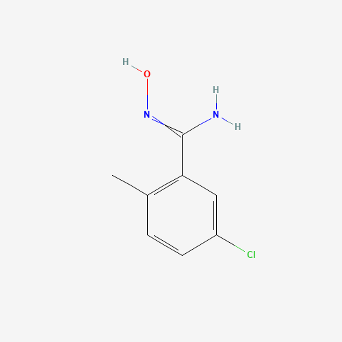5-chloro-N'-hydroxy-2-methylbenzenecarboximidamide (CAS: 850005-10-6) - Chemical Structure and Molecular Formula 