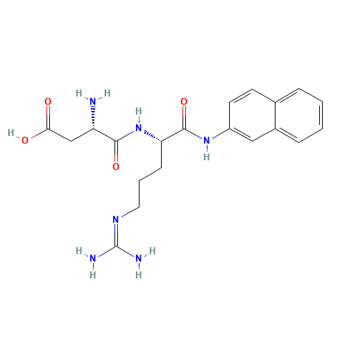 (3S)-3-amino-4-[[(2S)-5-(diaminomethylideneamino)-1-(naphthalen-2-ylamino)-1-oxopentan-2-yl]amino]-4-oxobutanoic acid (CAS: 51528-58-6) - Related Chemical Product