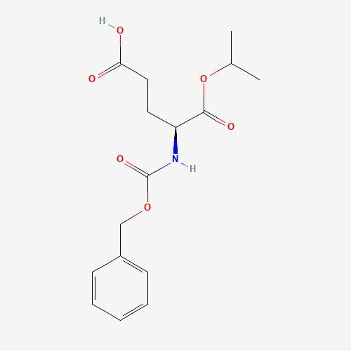 (4S)-5-oxo-4-(phenylmethoxycarbonylamino)-5-propan-2-yloxypentanoic acid (CAS: 88815-54-7) - Chemical Structure and Molecular Formula 