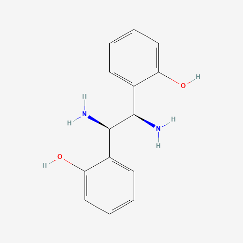2-[(1R,2R)-1,2-diamino-2-(2-hydroxyphenyl)ethyl]phenol (CAS: 870991-70-1) - Chemical Structure and Molecular Formula 