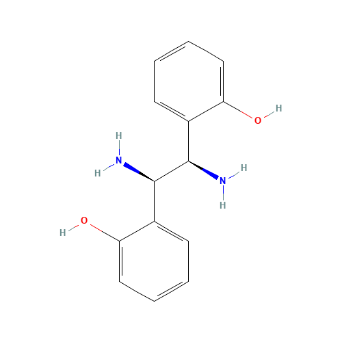 2-[(1R,2R)-1,2-diamino-2-(2-hydroxyphenyl)ethyl]phenol (CAS: 870991-70-1) - Chemical Structure and Molecular Formula 