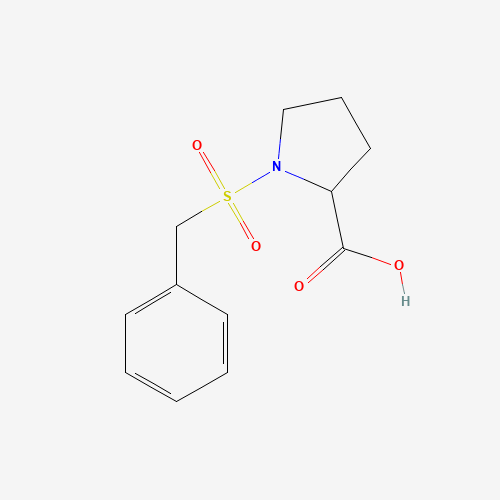 (2S)-1-benzylsulfonylpyrrolidine-2-carboxylic acid (CAS: 100391-96-6) - Chemical Structure and Molecular Formula 