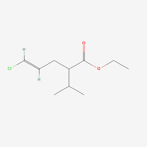 ethyl (E)-5-chloro-2-propan-2-ylpent-4-enoate (CAS: 324519-65-5) - Chemical Structure and Molecular Formula 