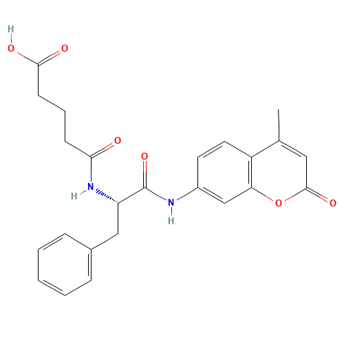 5-[[(2S)-1-[(4-methyl-2-oxochromen-7-yl)amino]-1-oxo-3-phenylpropan-2-yl]amino]-5-oxopentanoic acid (CAS: 58632-47-6) - Related Chemical Product