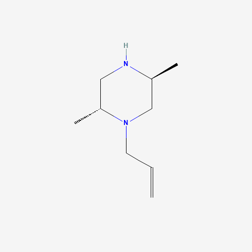 (2R,5S)-2,5-dimethyl-1-prop-2-enylpiperazine (CAS: 155766-33-9) - Chemical Structure and Molecular Formula 
