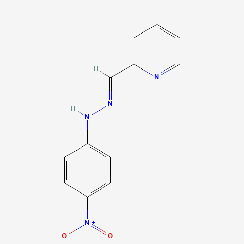 4-nitro-N-[(E)-pyridin-2-ylmethylideneamino]aniline (CAS: 70421-66-8) - Chemical Structure and Molecular Formula 