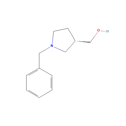 [(3S)-1-benzylpyrrolidin-3-yl]methanol (CAS: 78914-69-9) - Chemical Structure and Molecular Formula 