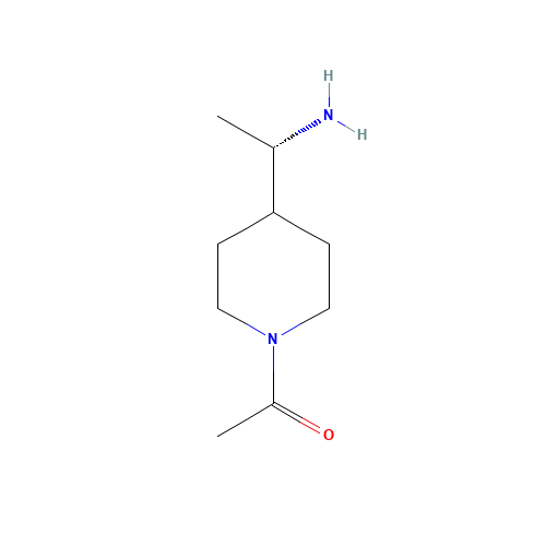 1-[4-[(1S)-1-aminoethyl]piperidin-1-yl]ethanone (CAS: 1268521-17-0) - Related Chemical Product