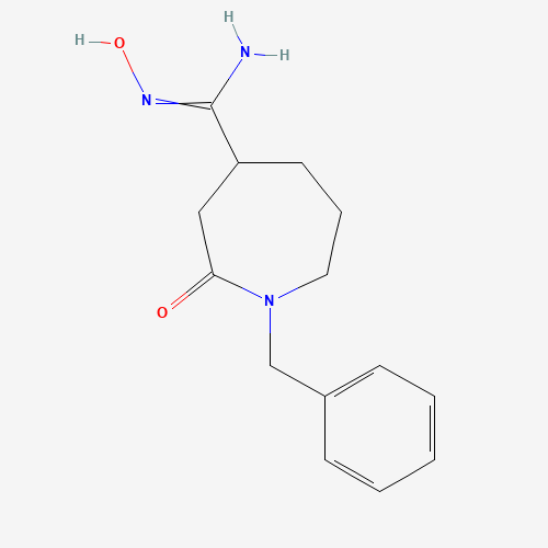 1-benzyl-N'-hydroxy-2-oxoazepane-4-carboximidamide (CAS: 1374300-60-3) - Chemical Structure and Molecular Formula 