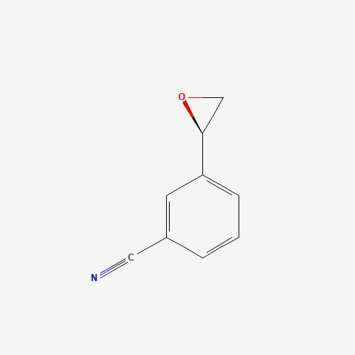 3-[(2S)-oxiran-2-yl]benzonitrile (CAS: 728905-58-6) - Chemical Structure and Molecular Formula 