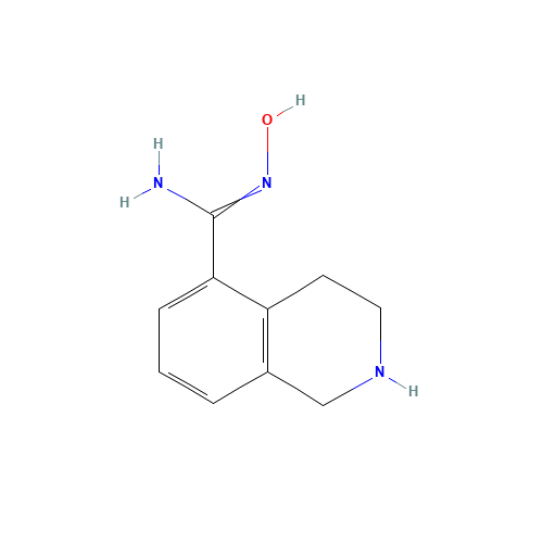 N'-hydroxy-1,2,3,4-tetrahydroisoquinoline-5-carboximidamide (CAS: 1258010-39-7) - Chemical Structure and Molecular Formula 
