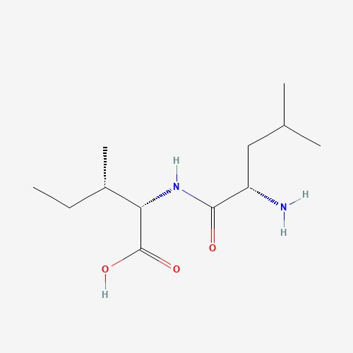 (2S,3S)-2-[[(2S)-2-amino-4-methylpentanoyl]amino]-3-methylpentanoic acid (CAS: 36077-41-5) - Chemical Structure and Molecular Formula 