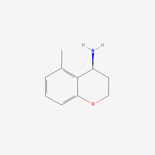 (4S)-5-methyl-3,4-dihydro-2H-chromen-4-amine (CAS: 950645-15-5) - Chemical Structure and Molecular Formula 