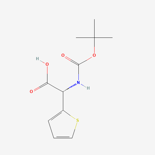 (2S)-2-[(2-methylpropan-2-yl)oxycarbonylamino]-2-thiophen-2-ylacetic acid (CAS: 40512-56-9) - Related Chemical Product