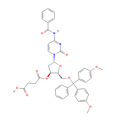 4-[(2R,3S,5R)-5-(4-benzamido-2-oxopyrimidin-1-yl)-2-[[bis(4-methoxyphenyl)-phenylmethoxy]methyl]oxolan-3-yl]oxy-4-oxobutanoic acid (CAS: 74405-44-0) - Related Chemical Product