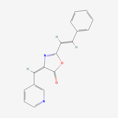 (4E)-2-[(E)-2-phenylethenyl]-4-(pyridin-3-ylmethylidene)-1,3-oxazol-5-one (CAS: 315694-89-4) - Related Chemical Product