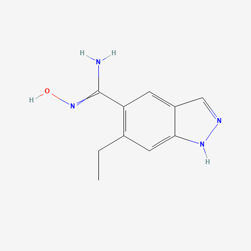 6-ethyl-N'-hydroxy-1H-indazole-5-carboximidamide (CAS: 1312008-91-5) - Chemical Structure and Molecular Formula 