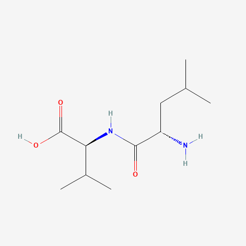 (2S)-2-[[(2S)-2-amino-4-methylpentanoyl]amino]-3-methylbutanoic acid (CAS: 13588-95-9) - Chemical Structure and Molecular Formula 