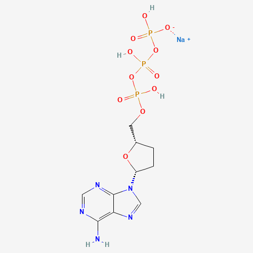 sodium;[[[(2S,5R)-5-(6-aminopurin-9-yl)oxolan-2-yl]methoxy-hydroxyphosphoryl]oxy-hydroxyphosphoryl] hydrogen phosphate (CAS: 132619-65-9) - Related Chemical Product
