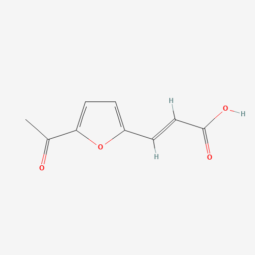 (E)-3-(5-acetylfuran-2-yl)prop-2-enoic acid (CAS: 111252-36-9) - Chemical Structure and Molecular Formula 