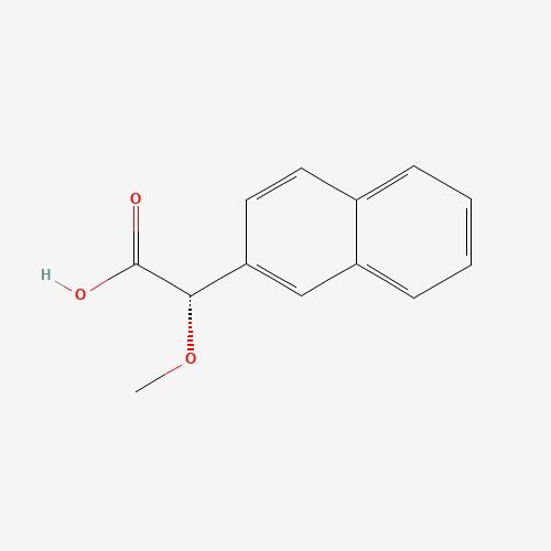 (2S)-2-methoxy-2-naphthalen-2-ylacetic acid (CAS: 157134-51-5) - Chemical Structure and Molecular Formula 