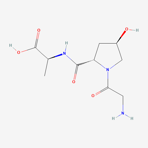 (2S)-2-[[(2S,4R)-1-(2-aminoacetyl)-4-hydroxypyrrolidine-2-carbonyl]amino]propanoic acid (CAS: 62147-09-5) - Related Chemical Product