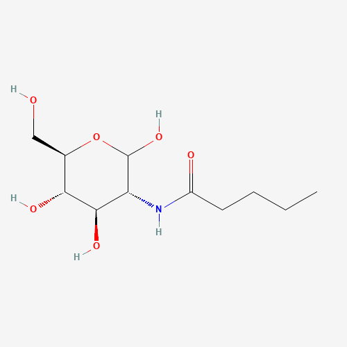 N-[(2R,3R,4S,5R)-3,4,5,6-tetrahydroxy-1-oxohexan-2-yl]pentanamide (CAS: 63223-57-4) - Chemical Structure and Molecular Formula 