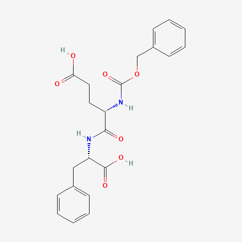 (4S)-5-[[(1S)-1-carboxy-2-phenylethyl]amino]-5-oxo-4-(phenylmethoxycarbonylamino)pentanoic acid (CAS: 987-84-8) - Chemical Structure and Molecular Formula 