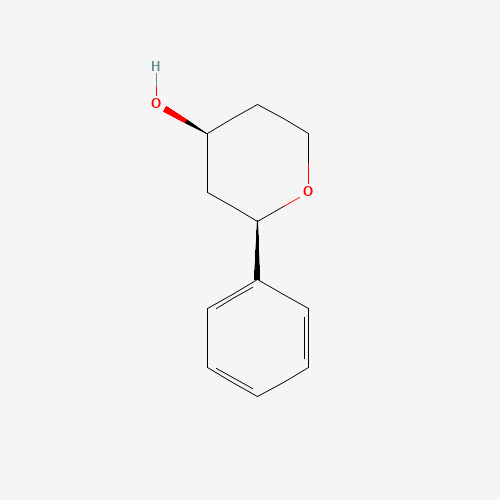(2R,4S)-2-phenyloxan-4-ol (CAS: 82110-16-5) - Chemical Structure and Molecular Formula 