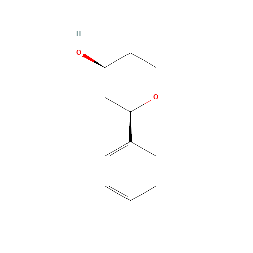 (2R,4S)-2-phenyloxan-4-ol (CAS: 82110-16-5) - Chemical Structure and Molecular Formula 