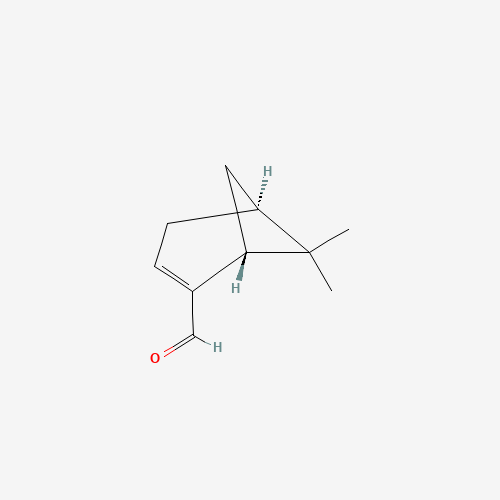 (1S,5R)-6,6-dimethylbicyclo[3.1.1]hept-3-ene-4-carbaldehyde (CAS: 18486-69-6) - Chemical Structure and Molecular Formula 