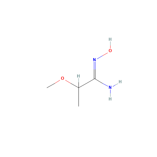 N'-hydroxy-2-methoxypropanimidamide (CAS: 1251430-35-9) - Chemical Structure and Molecular Formula 