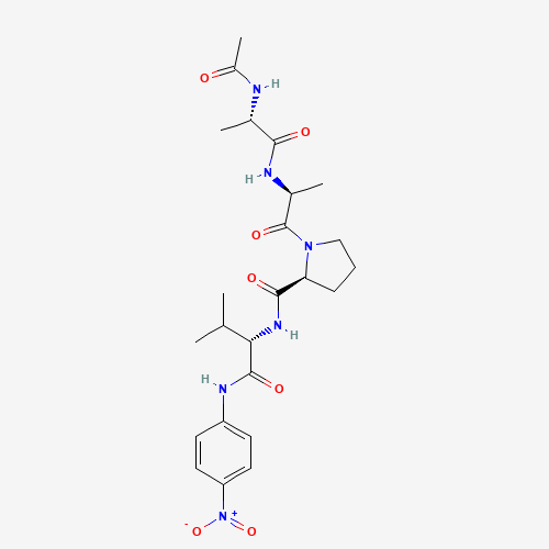 (2S)-1-[(2S)-2-[[(2S)-2-acetamidopropanoyl]amino]propanoyl]-N-[(2S)-3-methyl-1-(4-nitroanilino)-1-oxobutan-2-yl]pyrrolidine-2-carboxamide (CAS: 133261-53-7) - Related Chemical Product