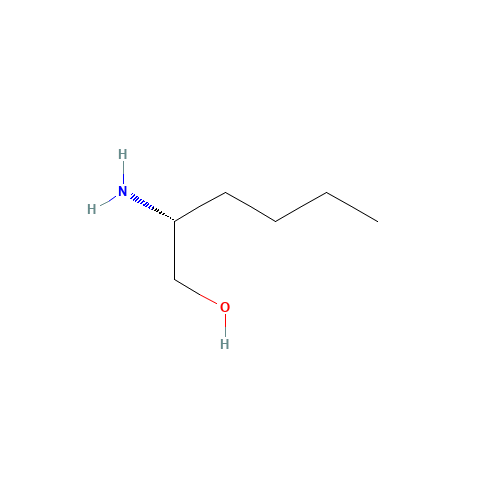 (2R)-2-aminohexan-1-ol (CAS: 80696-28-2) - Chemical Structure and Molecular Formula 