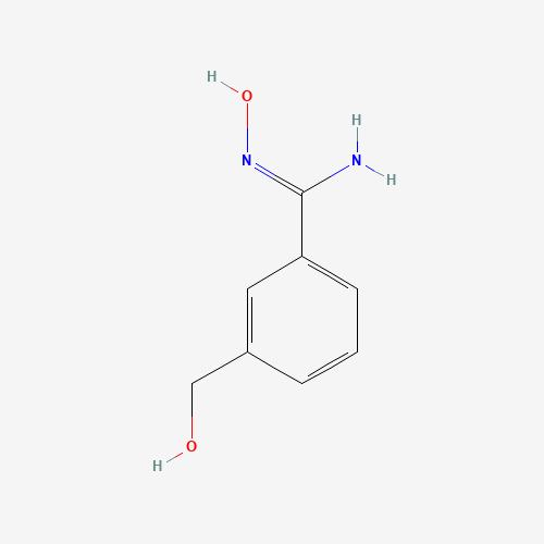 N'-hydroxy-3-(hydroxymethyl)benzenecarboximidamide (CAS: 939999-37-8) - Chemical Structure and Molecular Formula 