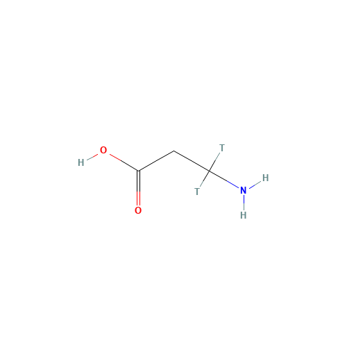 3-amino-3,3-ditritiopropanoic acid (CAS: 64700-13-6) - Chemical Structure and Molecular Formula 