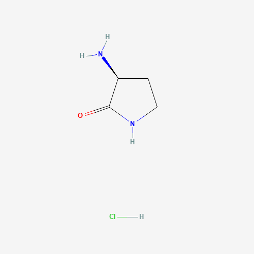 (3S)-3-aminopyrrolidin-2-one;hydrochloride (CAS: 56440-28-9) - Chemical Structure and Molecular Formula 