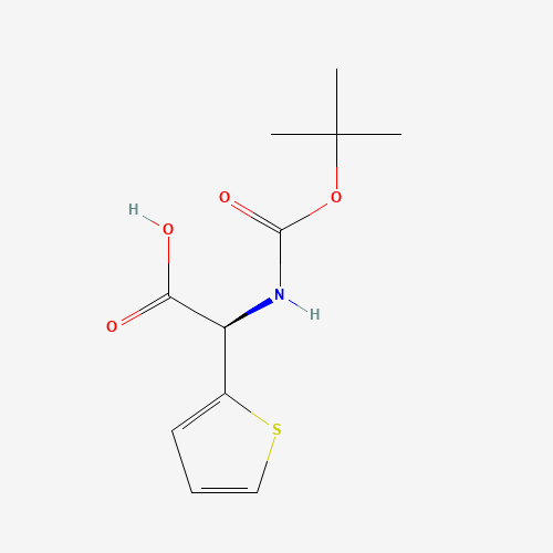 (2R)-2-[(2-methylpropan-2-yl)oxycarbonylamino]-2-thiophen-2-ylacetic acid (CAS: 74562-03-1) - Related Chemical Product