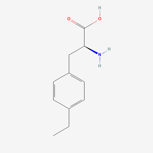 (2S)-2-amino-3-(4-ethylphenyl)propanoic acid (CAS: 4313-70-6) - Chemical Structure and Molecular Formula 