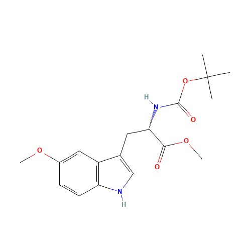 methyl (2S)-3-(5-methoxy-1H-indol-3-yl)-2-[(2-methylpropan-2-yl)oxycarbonylamino]propanoate (CAS: 1235346-28-7) - Related Chemical Product